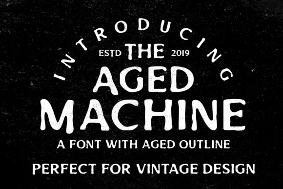 Aged Machine Font for Timeless Branding
