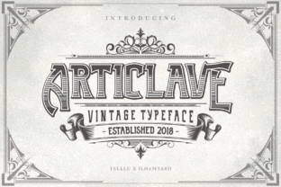 Articlave: A Vintage Display Font for Professional Branding