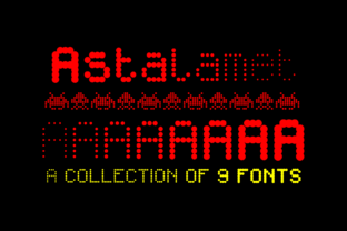 Astalamet Family: A Display Font for Creative Crafters
