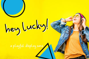 Hey Lucky Font for Editorial Design and Content Creation