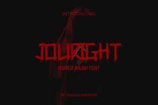 Jourright: A Display Font for Horror-Themed Campaigns