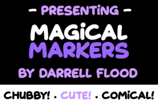 Magical Markers Font for Web Design