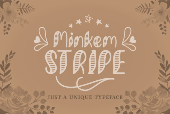 Minkem Stripe: A Fresh Font for Summer Branding