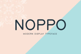 Noppo: A Modern Font for Bold Branding