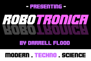 Robotronica: A Futuristic Font for Modern Editorial Design