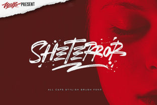 SheTerror: A Bold Display Font for Crafters and Designers